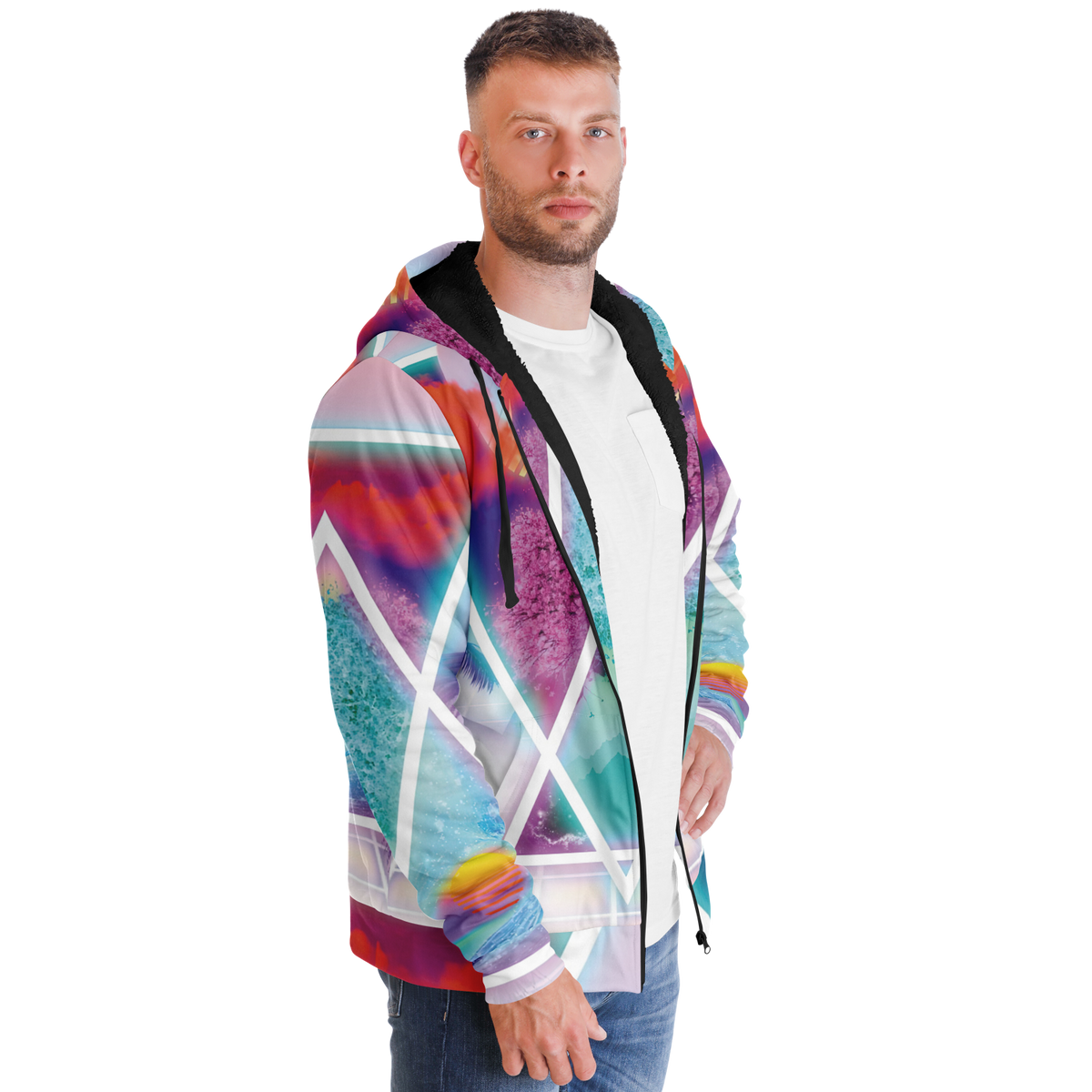Dimensions Collide Sherpa Hoodie