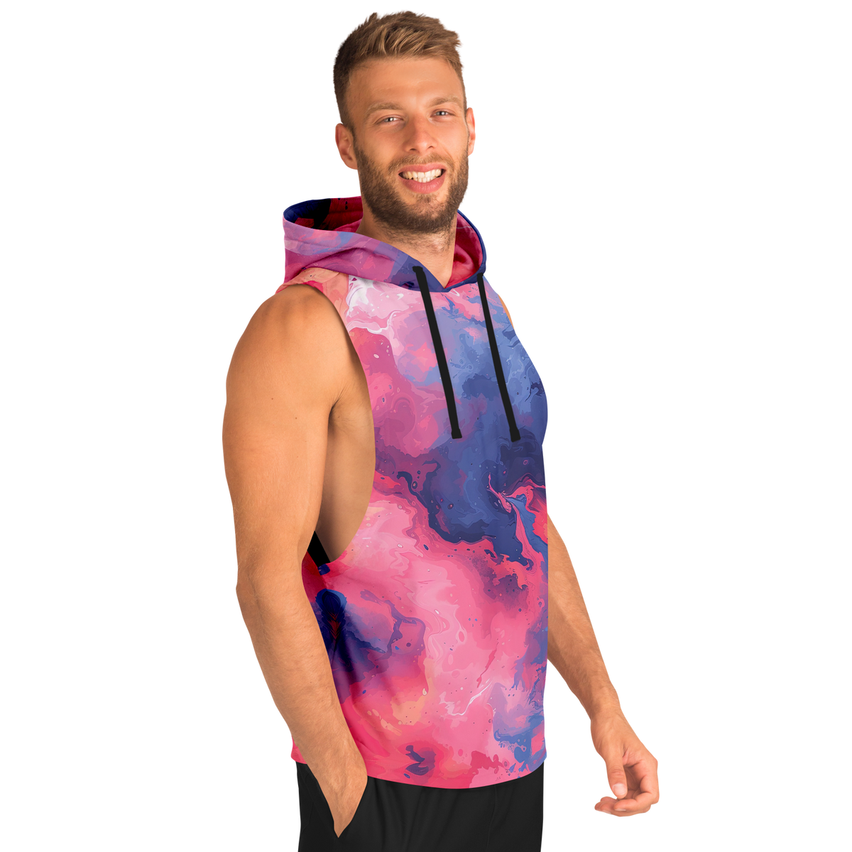 Quantum Tides Sleeveless Hoodie
