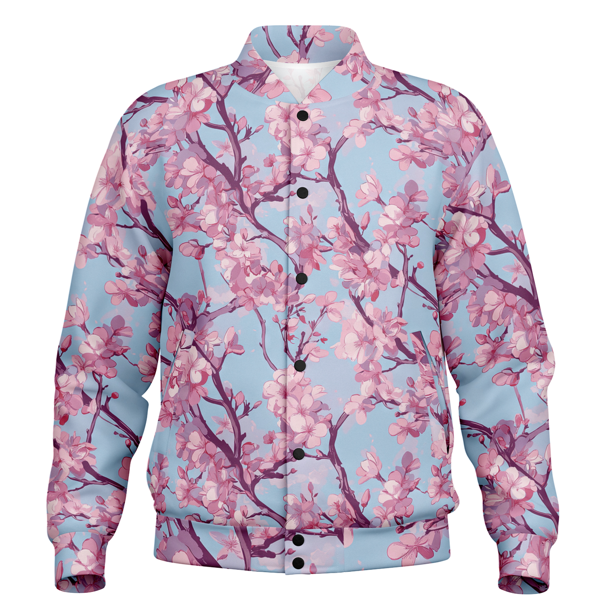 Cherry Blossom Varsity Jacket