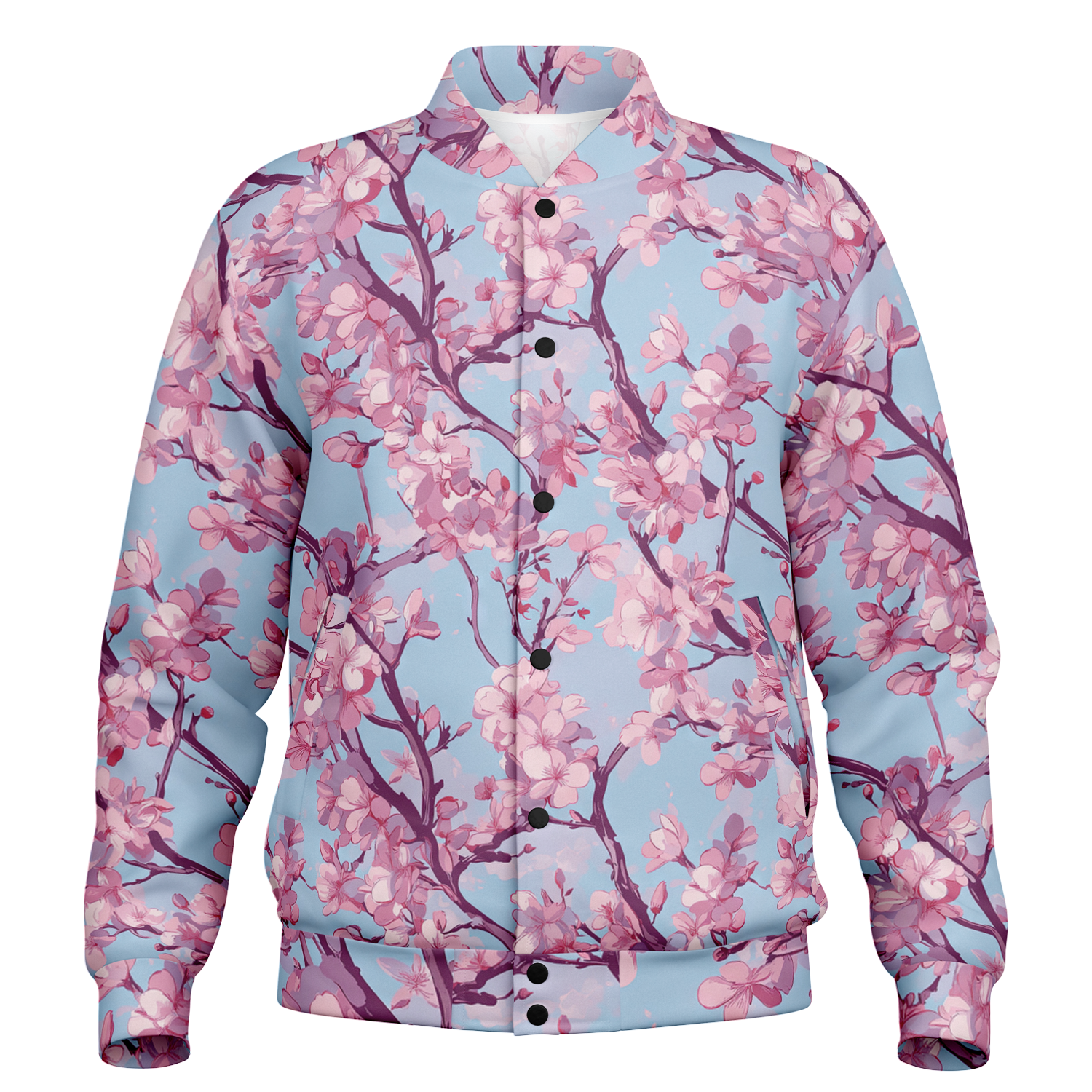 Cherry Blossom Varsity Jacket