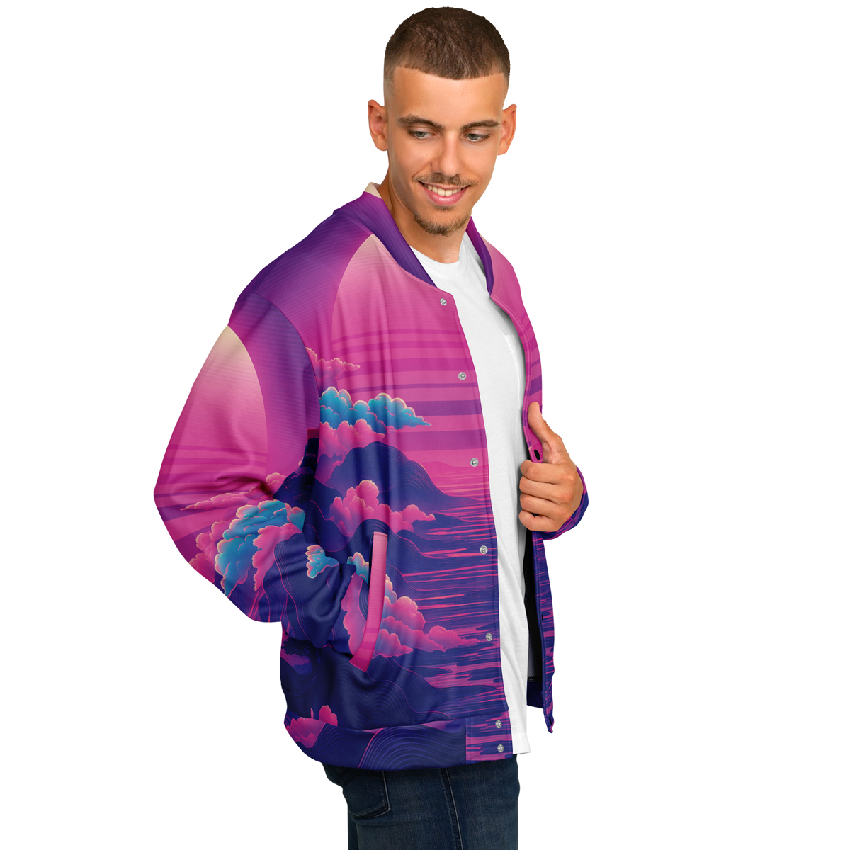 Duskwave Varsity Jacket