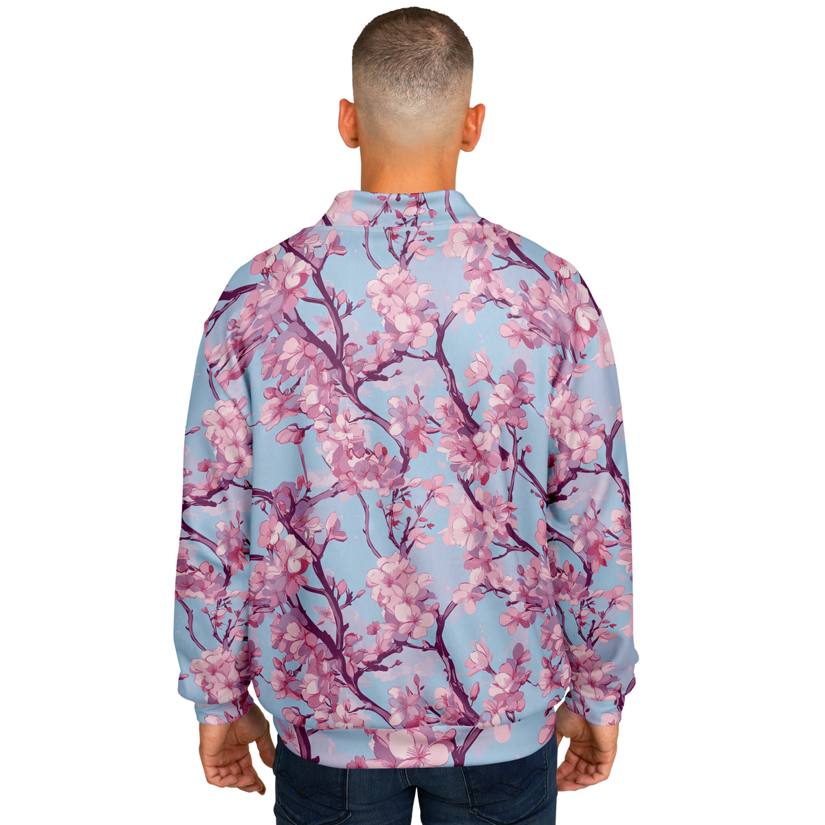 Cherry Blossom Varsity Jacket