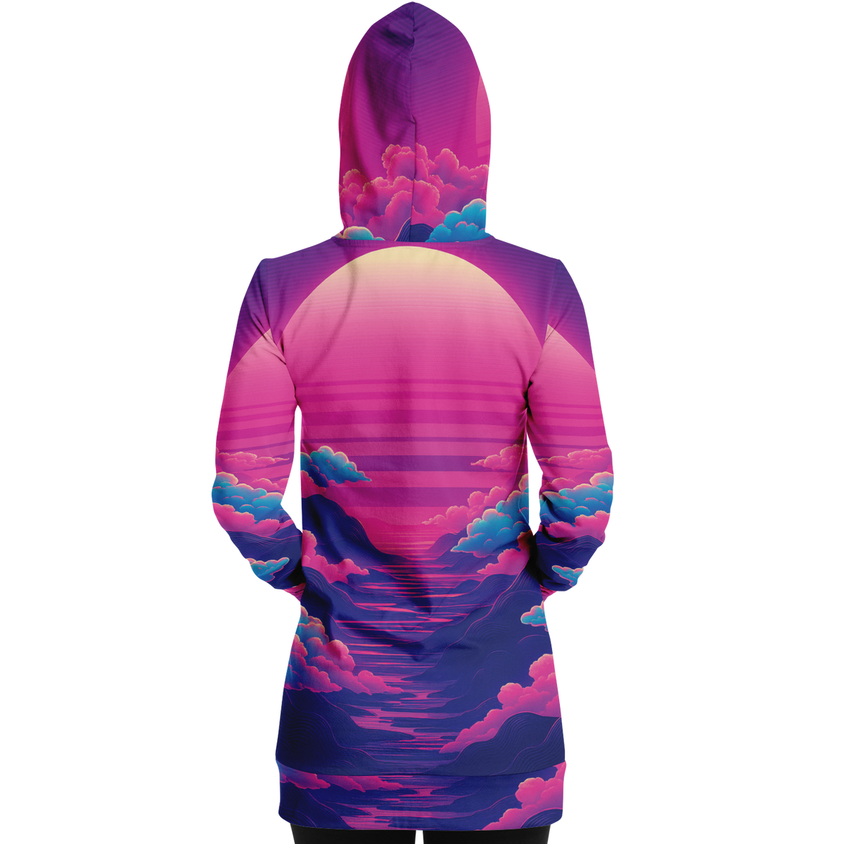 Duskwave Hoodie Dress
