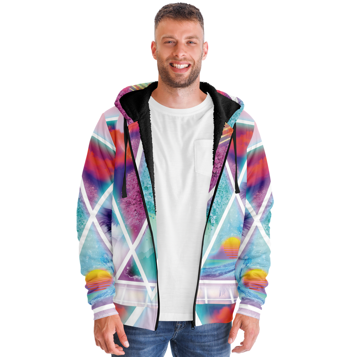 Dimensions Collide Sherpa Hoodie