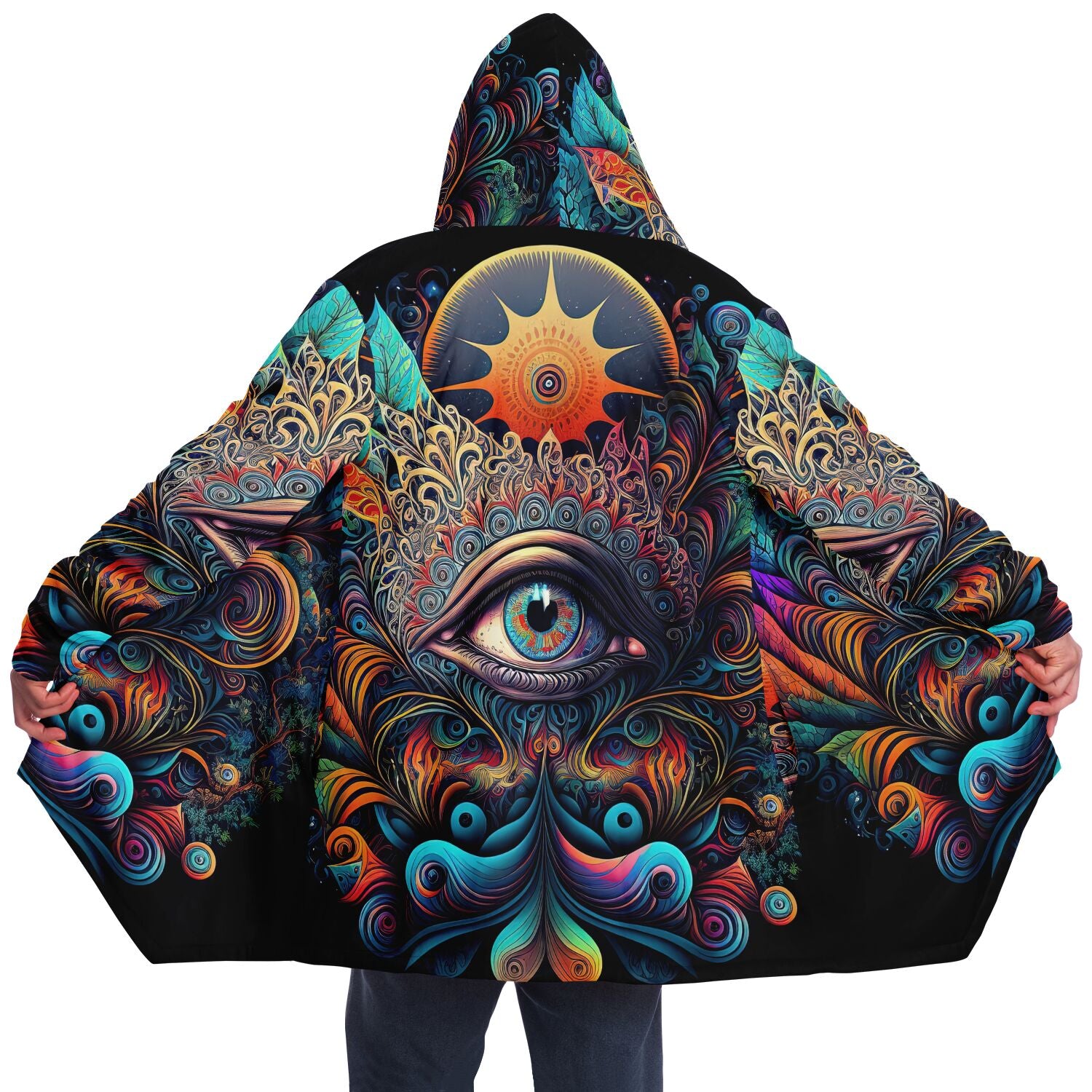 Cosmic Eye Cloak (Black Fur)