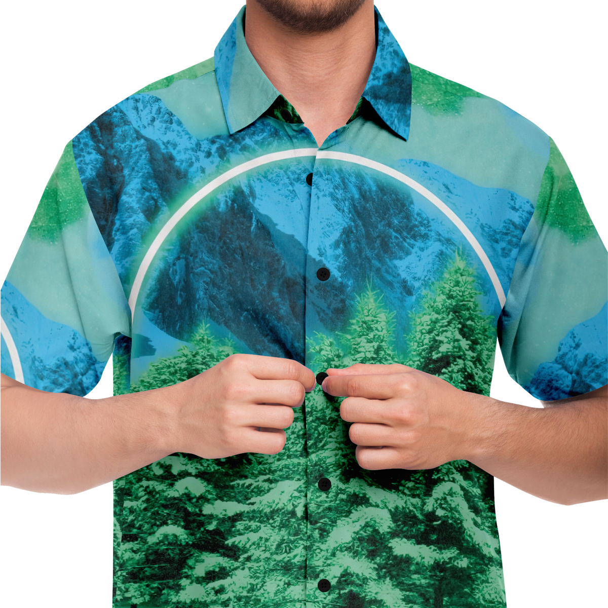 Minty Wonderland Button Down Shirt