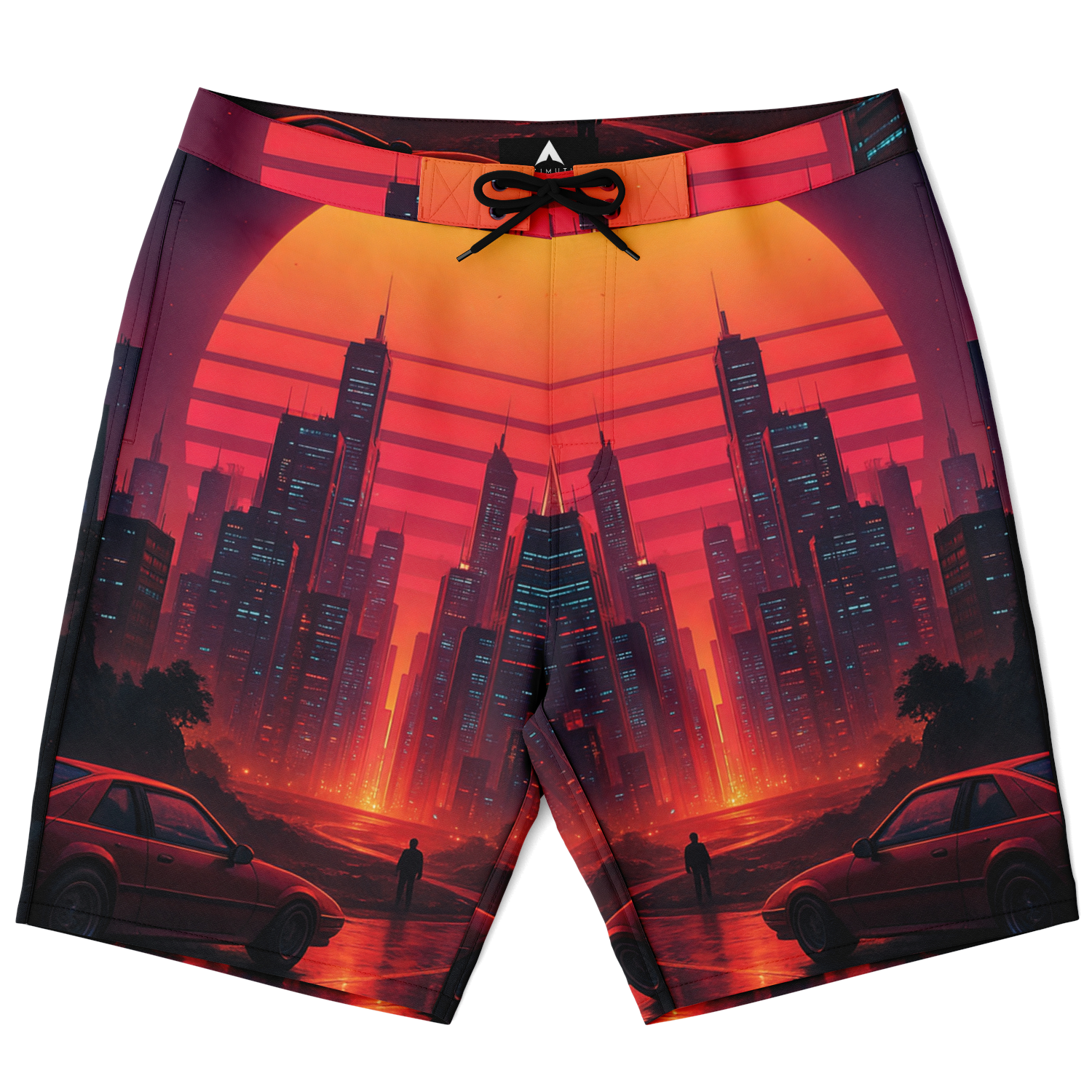 Neon Sunrise Board Shorts