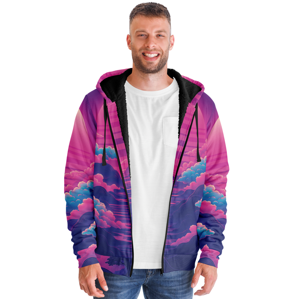 Duskwave Sherpa Hoodie