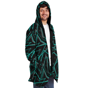 Electrostatic Cloak (Black Fur) - Festival Clothing, Rave Outfits, EDM Gear
