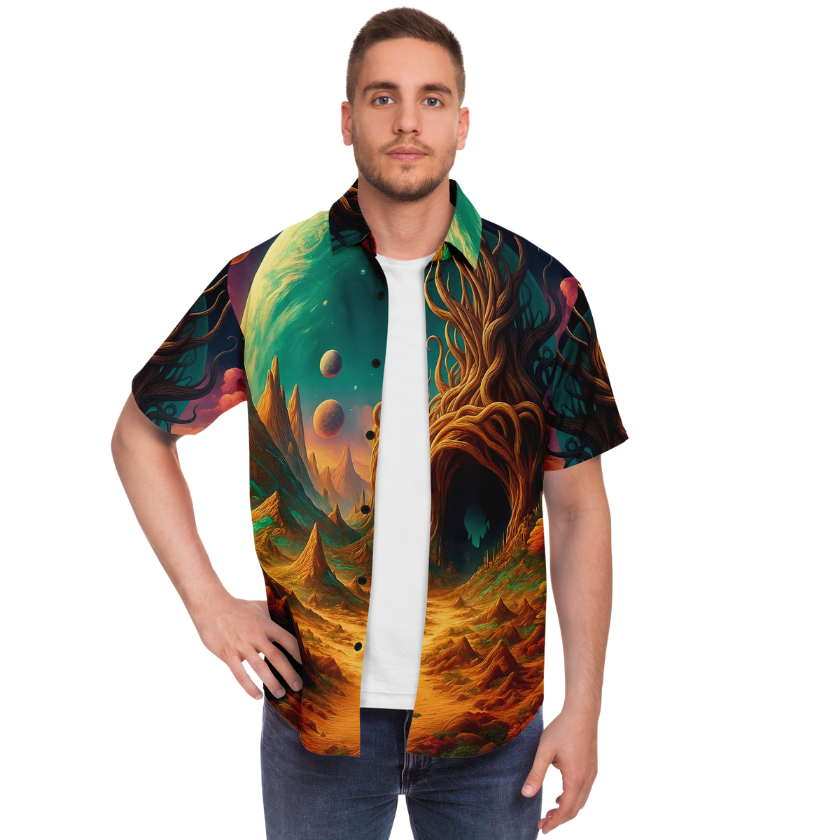 Cosmic Mirage Button Down Shirt