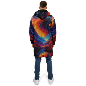 Wonderland Valley Zip Up Cloak (Black Fur)