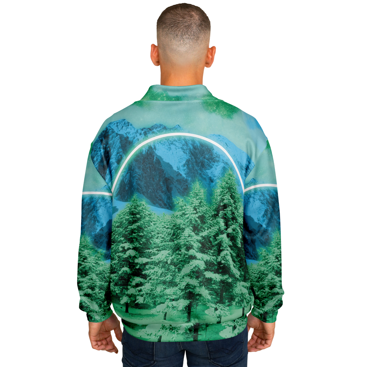 Minty Wonderland Varsity Jacket