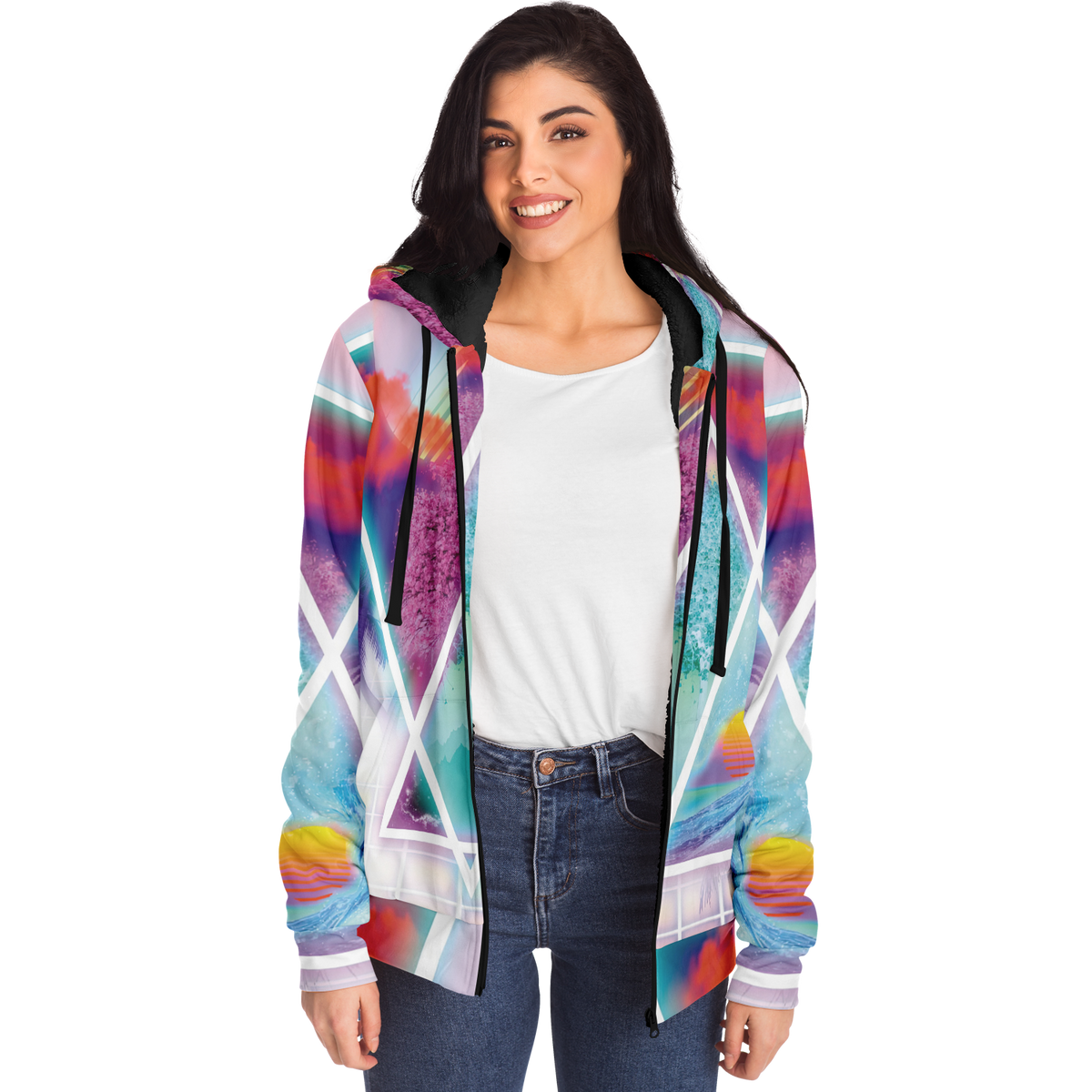Dimensions Collide Sherpa Hoodie