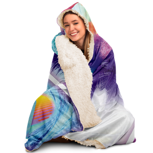 Dimensions Collide Hooded Blanket