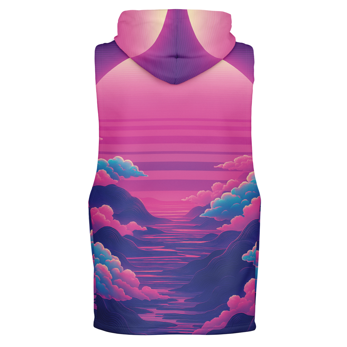 Duskwave Sleeveless Hoodie