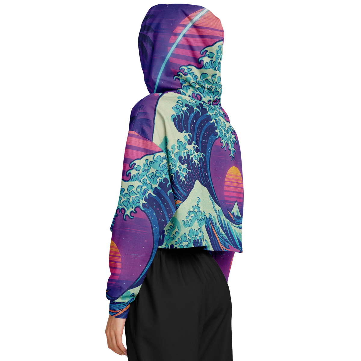 Neonami Cropped Hoodie