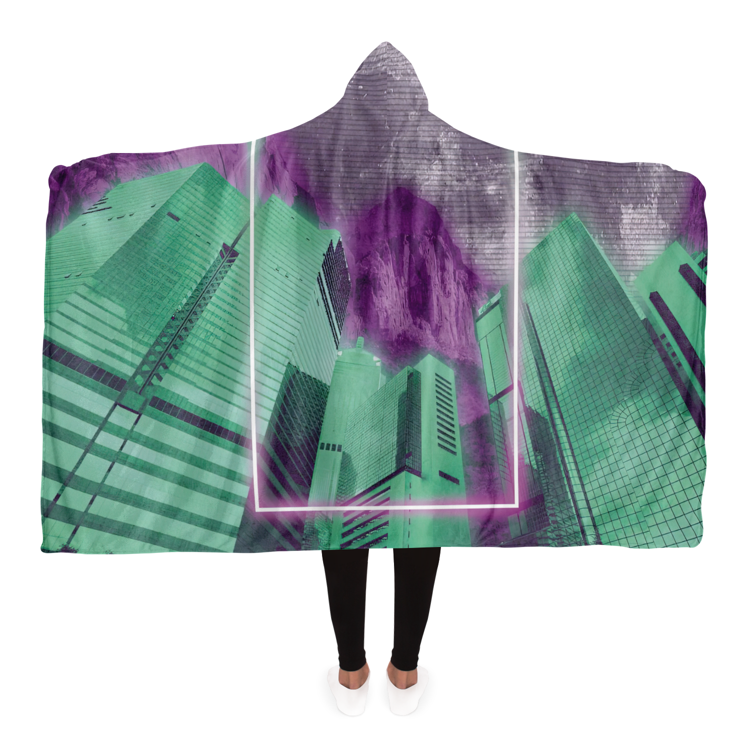 City of Radiance Hooded Blanket