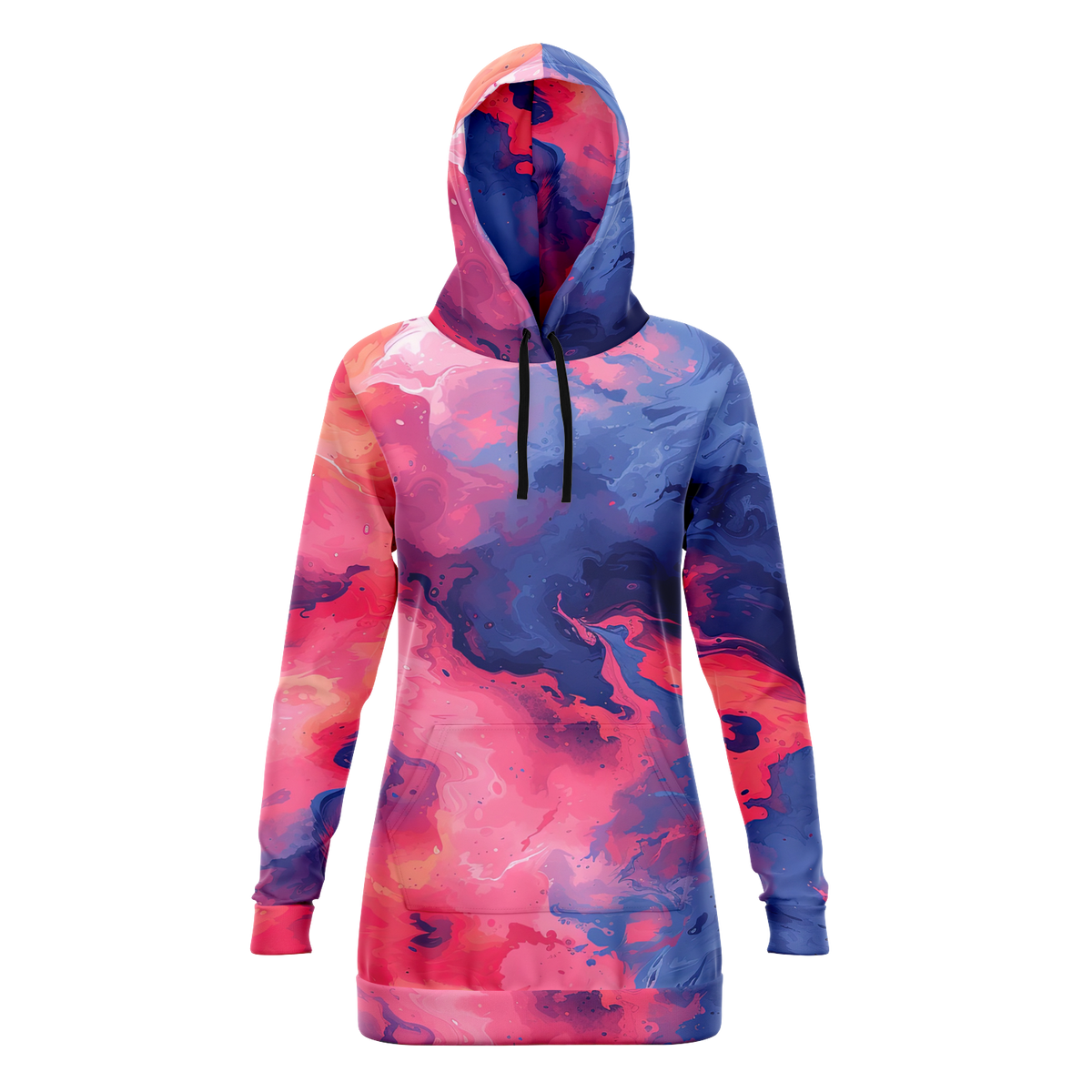 Quantum Tides Hoodie Dress