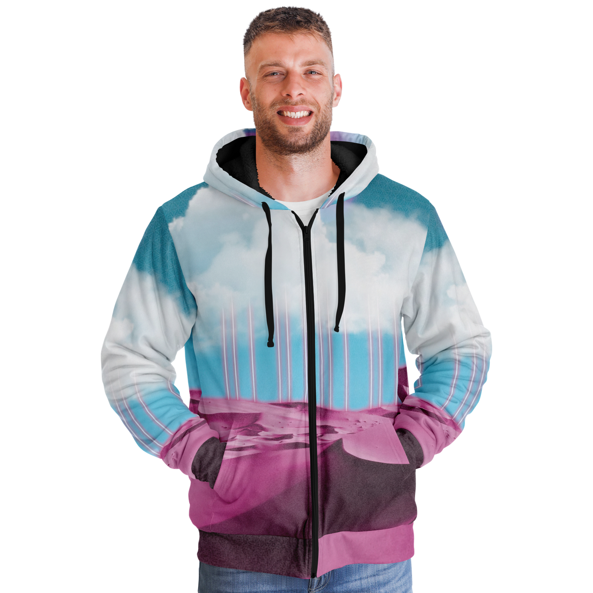 Electric Desert Sherpa Hoodie