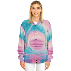 Grid Tide Varsity Jacket