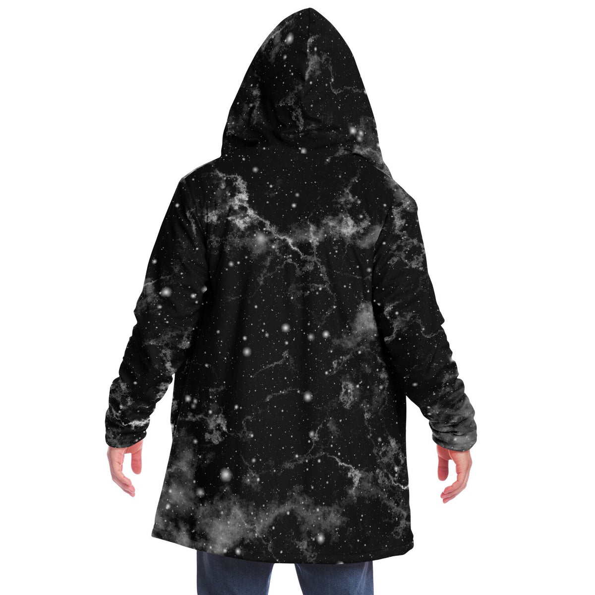 Dark Matter Cloak (Black Fur) - Festival Clothing, Rave Outfits, EDM Gear