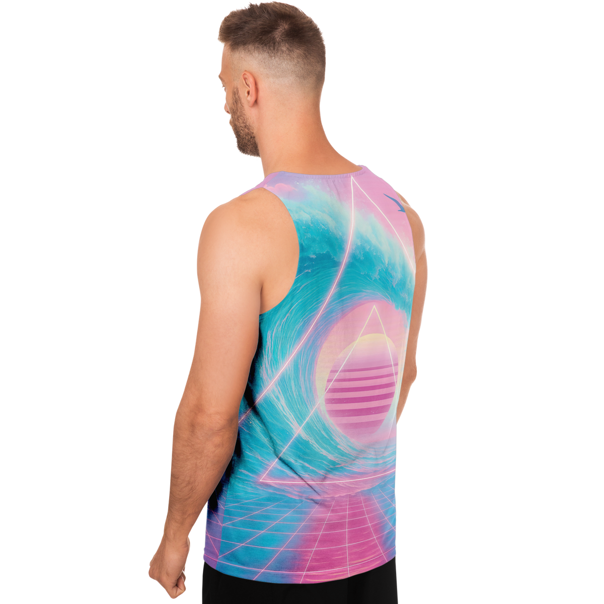 Grid Tide Men's Tank Top