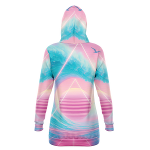 Grid Tide Hoodie Dress