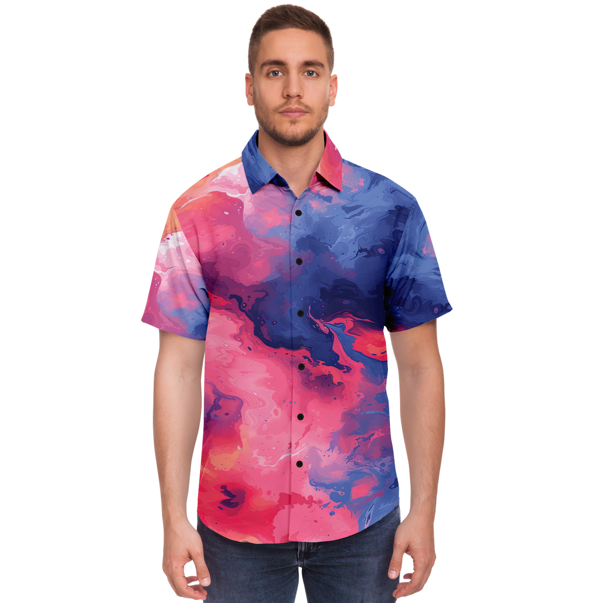 Quantum Tides Button Down Shirt