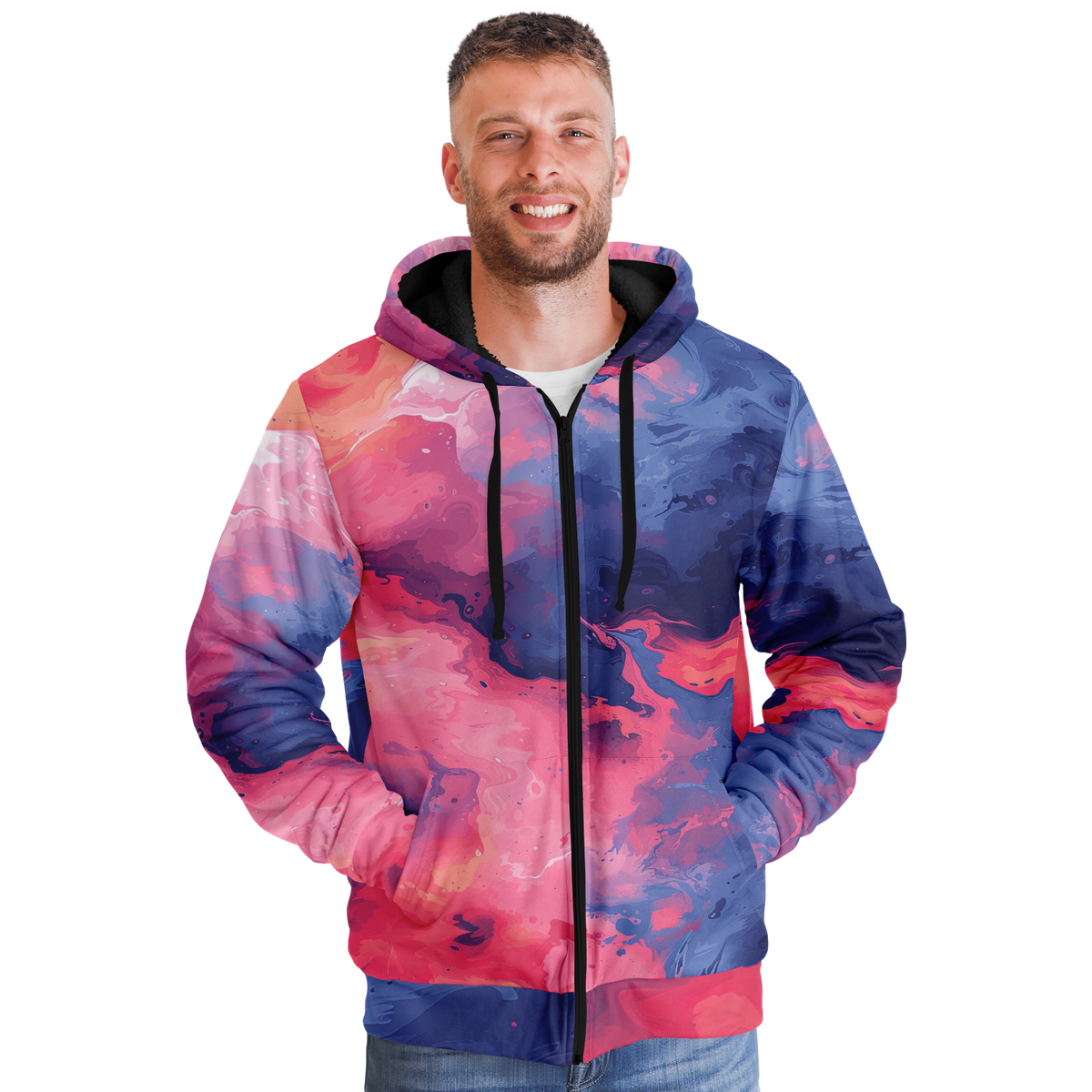 Quantum Tides Sherpa Hoodie