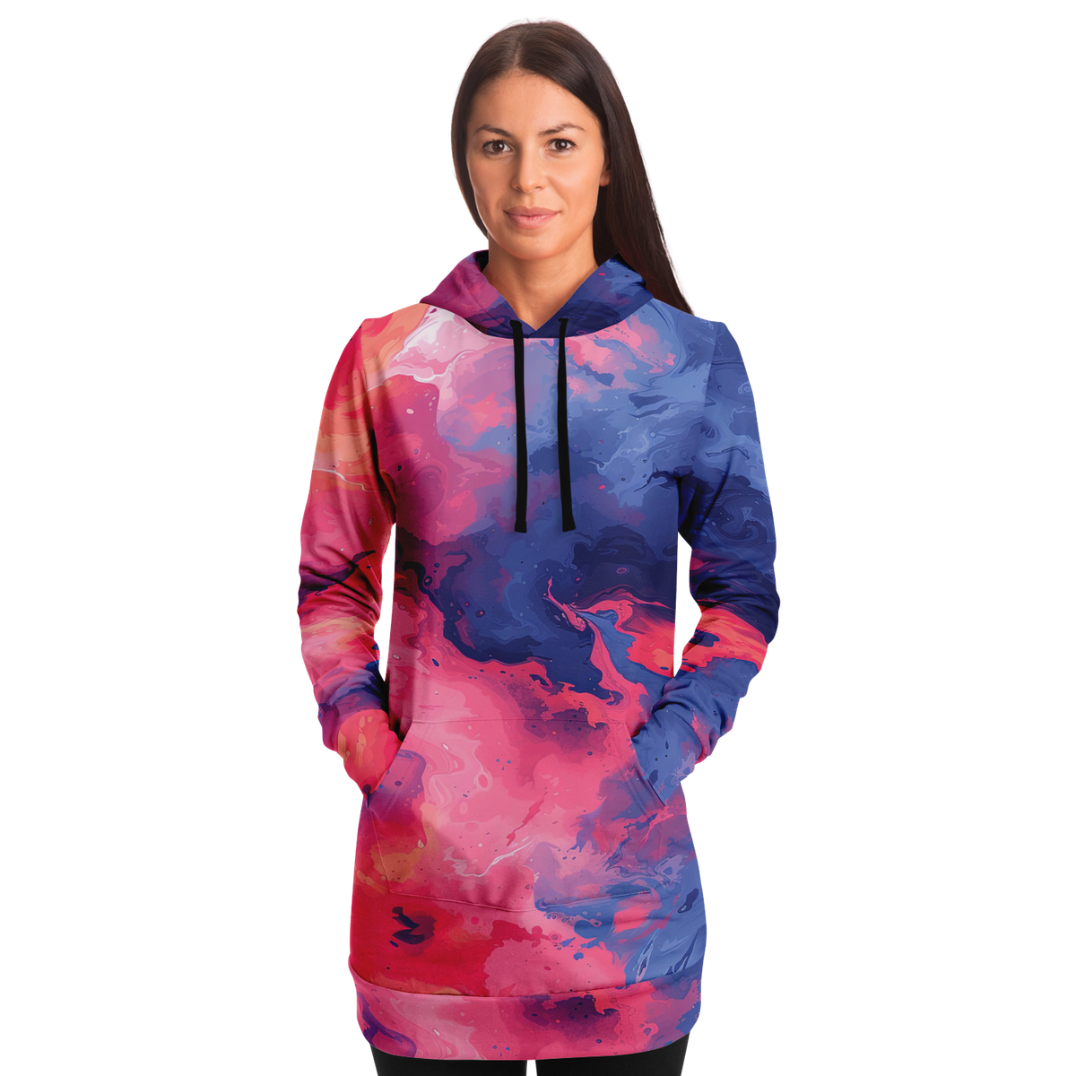 Quantum Tides Hoodie Dress
