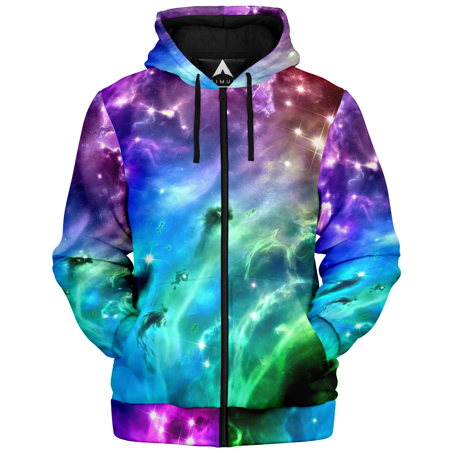 Galaxy Slam Sherpa Hoodie (Black Fur)