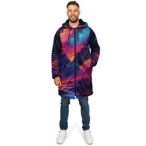 Spectral Heights Zip Up Cloak (Black Fur)