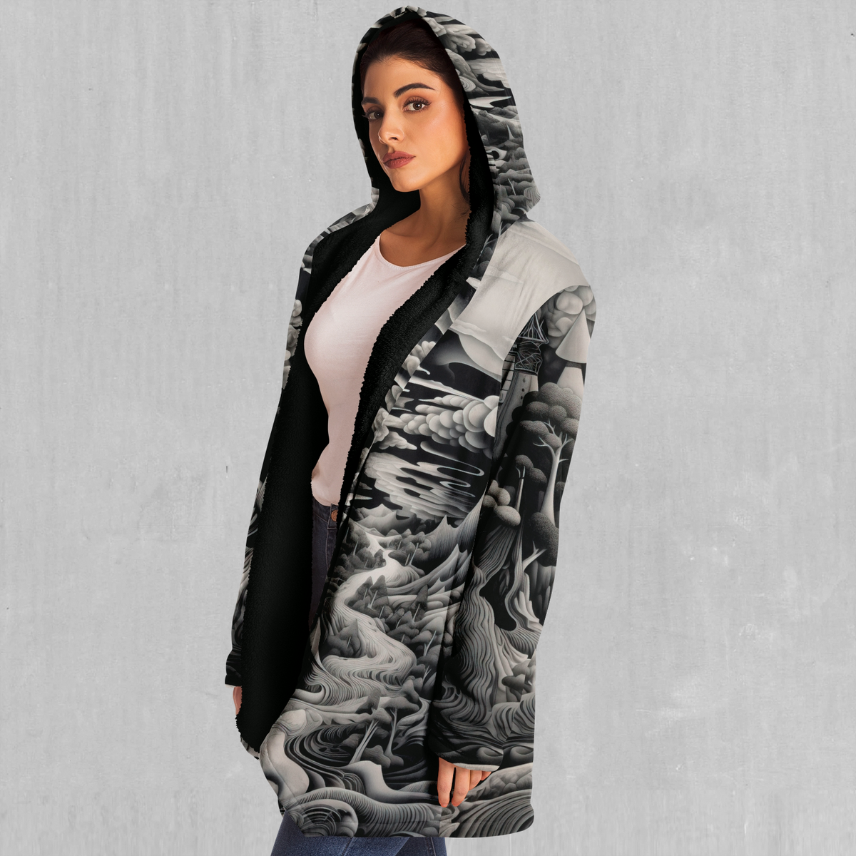 Ethereal Moonlight Cloak (Black Fur)