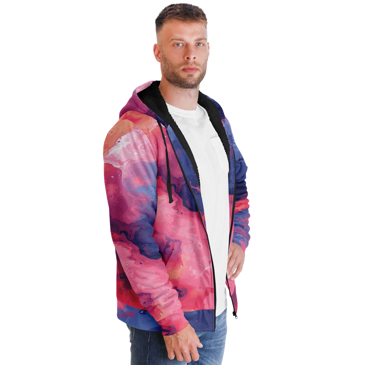 Quantum Tides Sherpa Hoodie