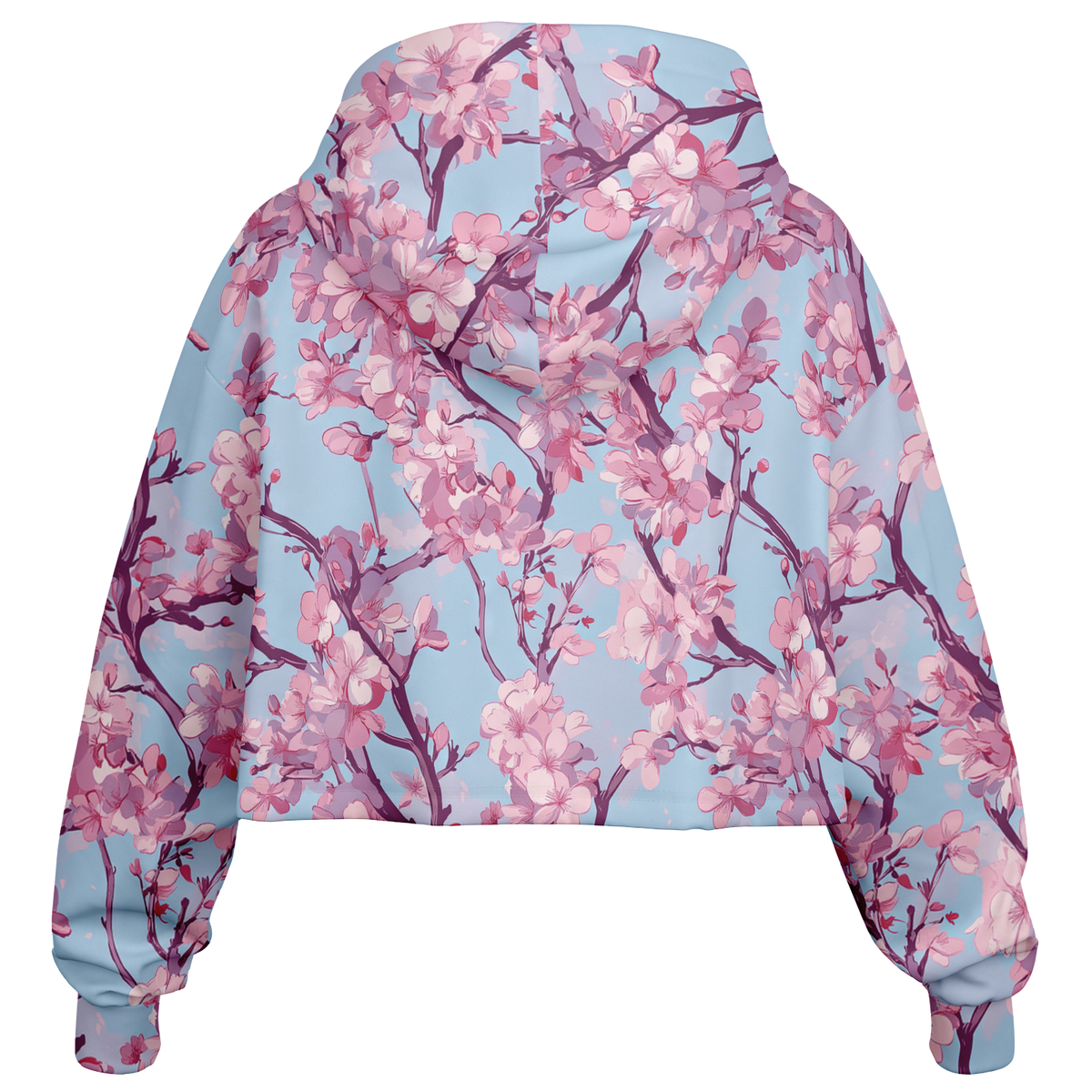Cherry Blossom Cropped Hoodie