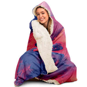 Quantum Tides Hooded Blanket