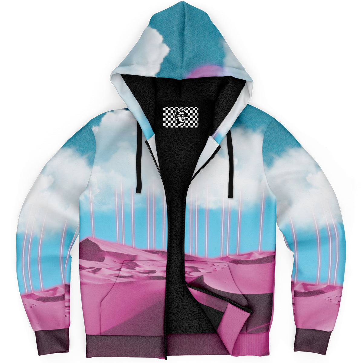 Electric Desert Sherpa Hoodie
