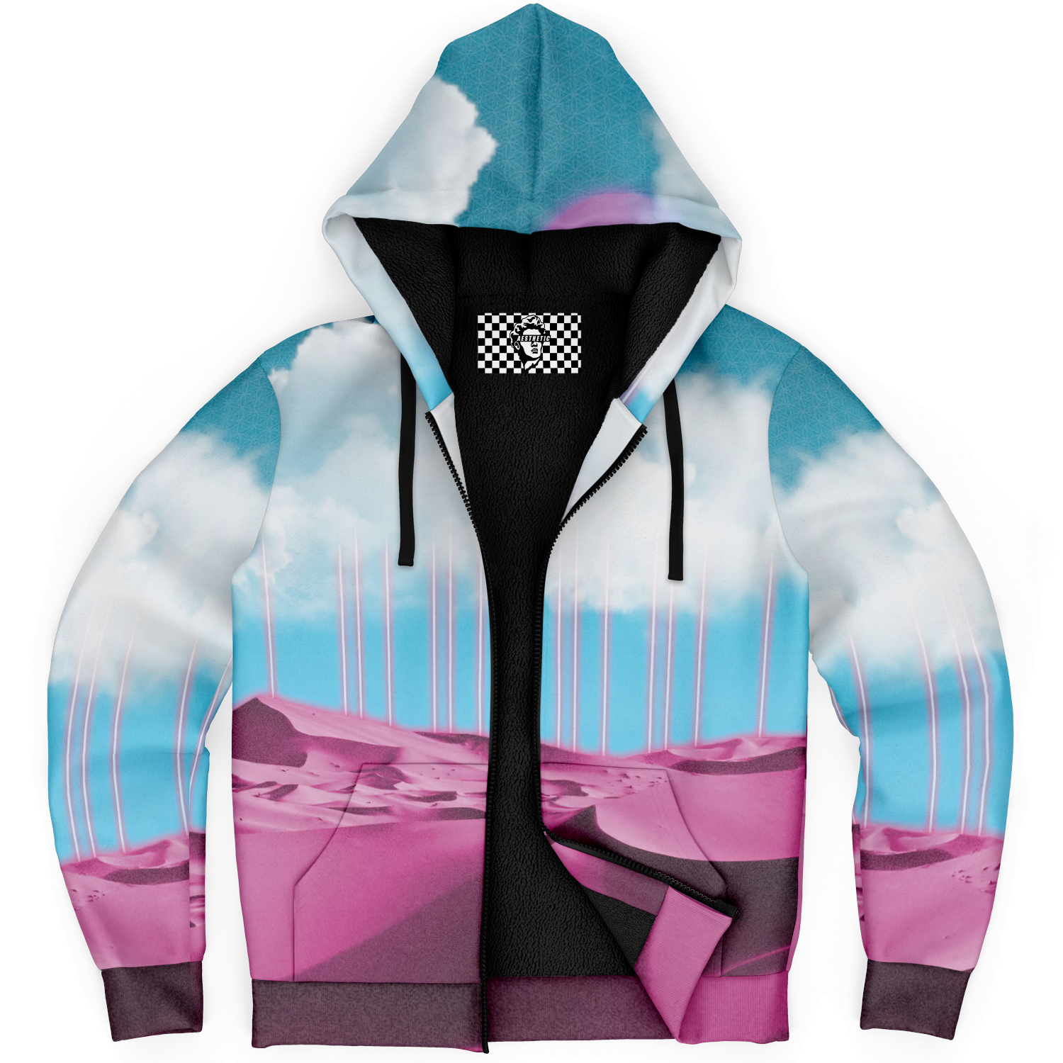 Electric Desert Sherpa Hoodie