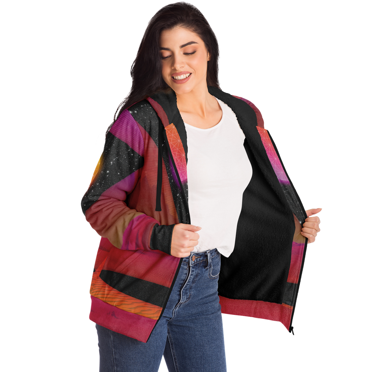 Desert Continuum Sherpa Hoodie