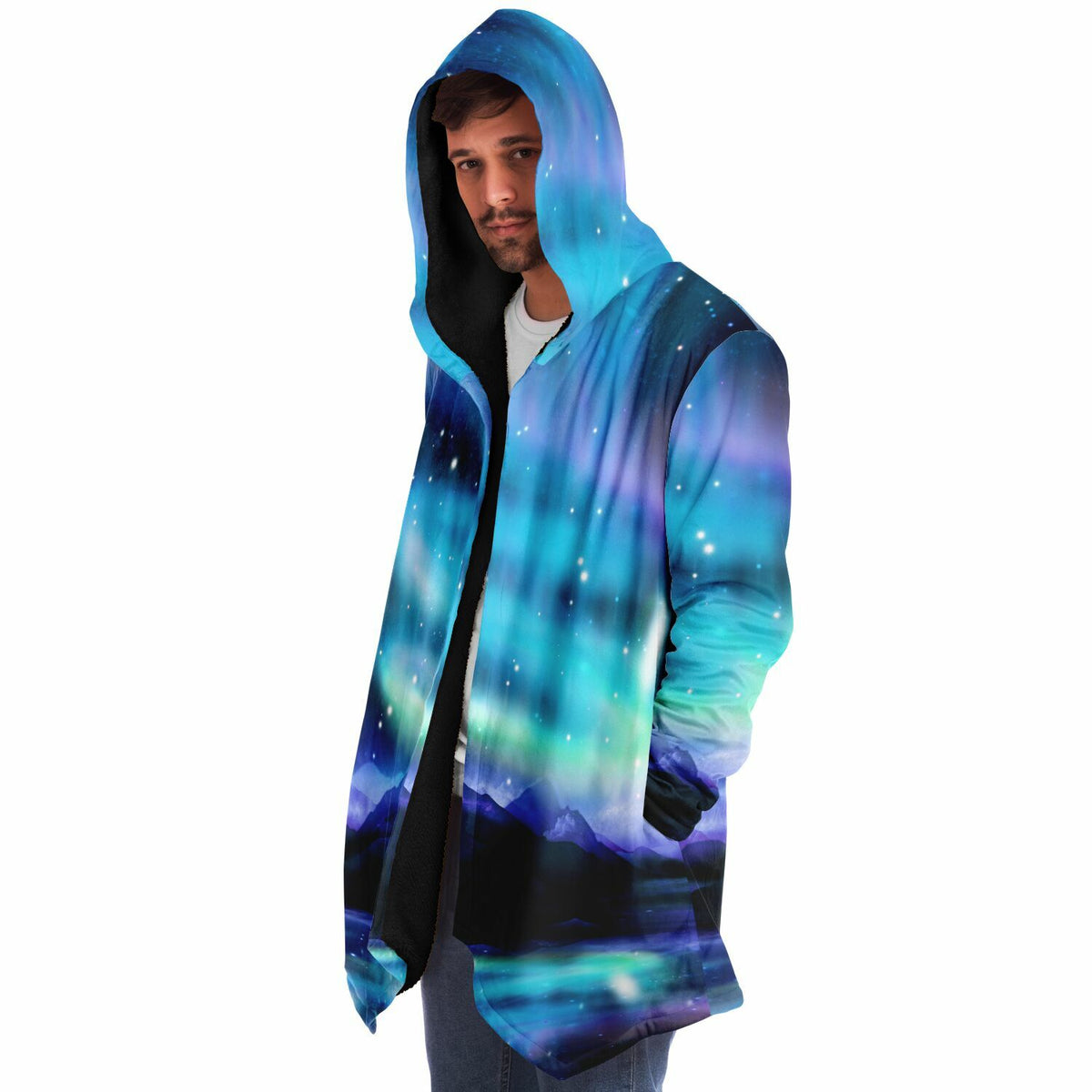 Northern Lights Cloak (Black Fur)