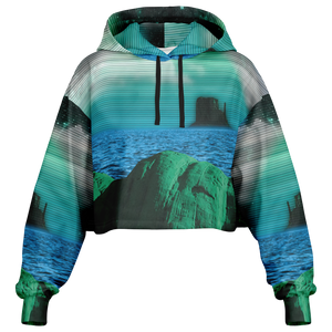 Emerald Canyon Cropped Hoodie