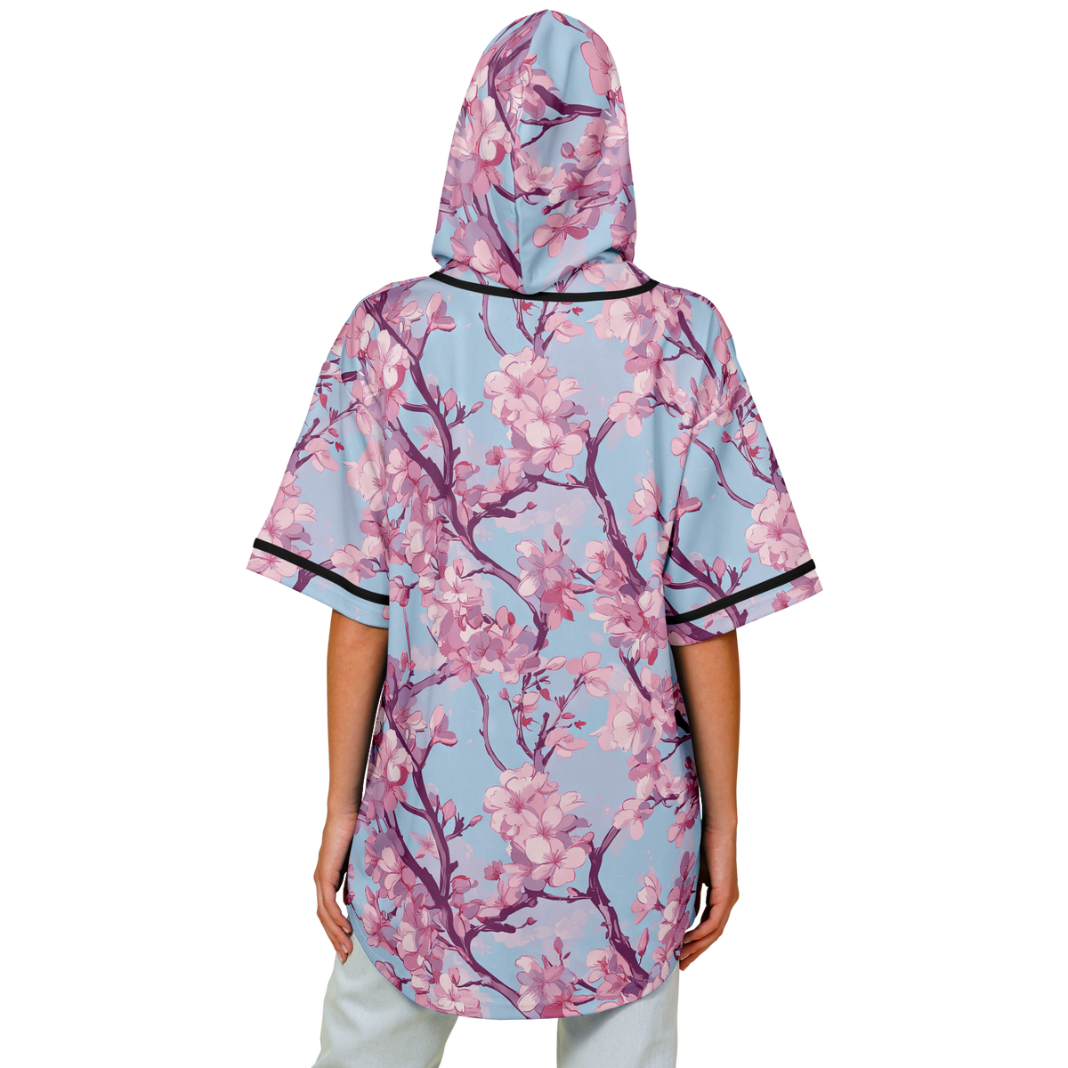 Cherry Blossom Hooded Jersey