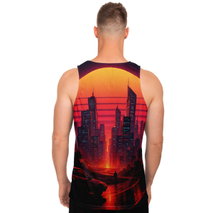 Neon Sunrise Men's Tank Top