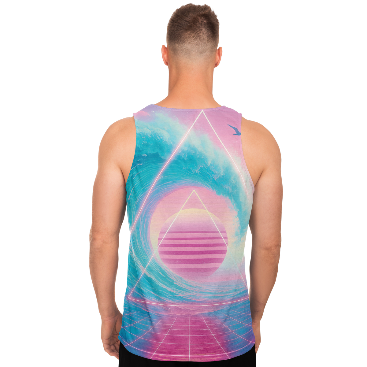 Grid Tide Men's Tank Top