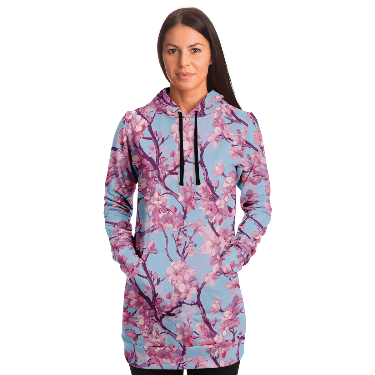 Cherry Blossom Hoodie Dress