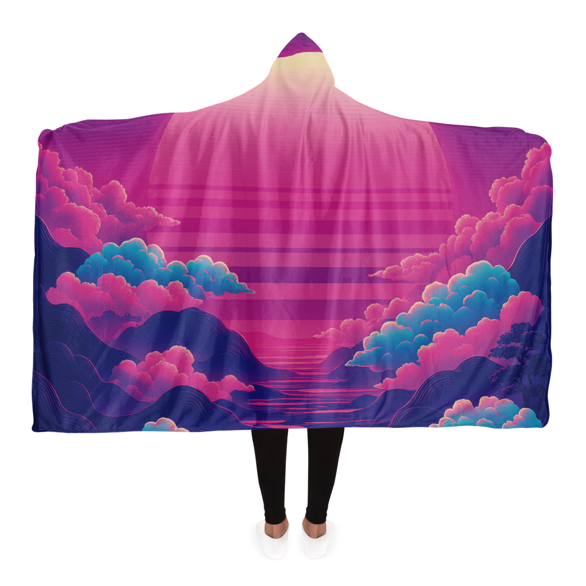 Duskwave Hooded Blanket