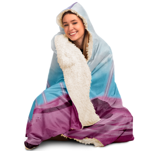 Electric Desert Hooded Blanket