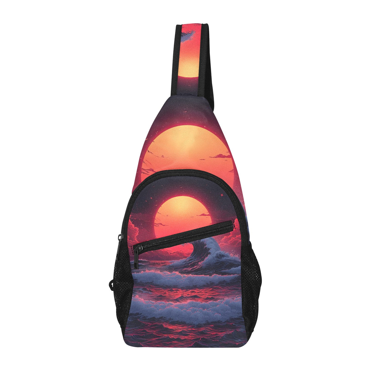 The Synthwave off Kanagawa Sling Bag
