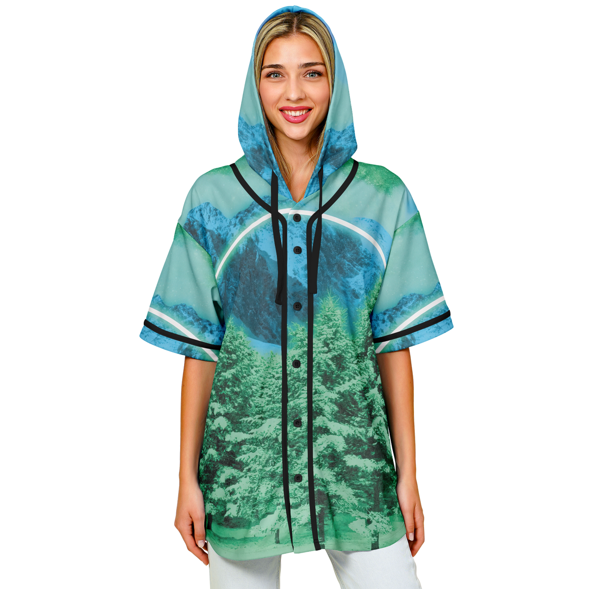 Minty Wonderland Hooded Jersey