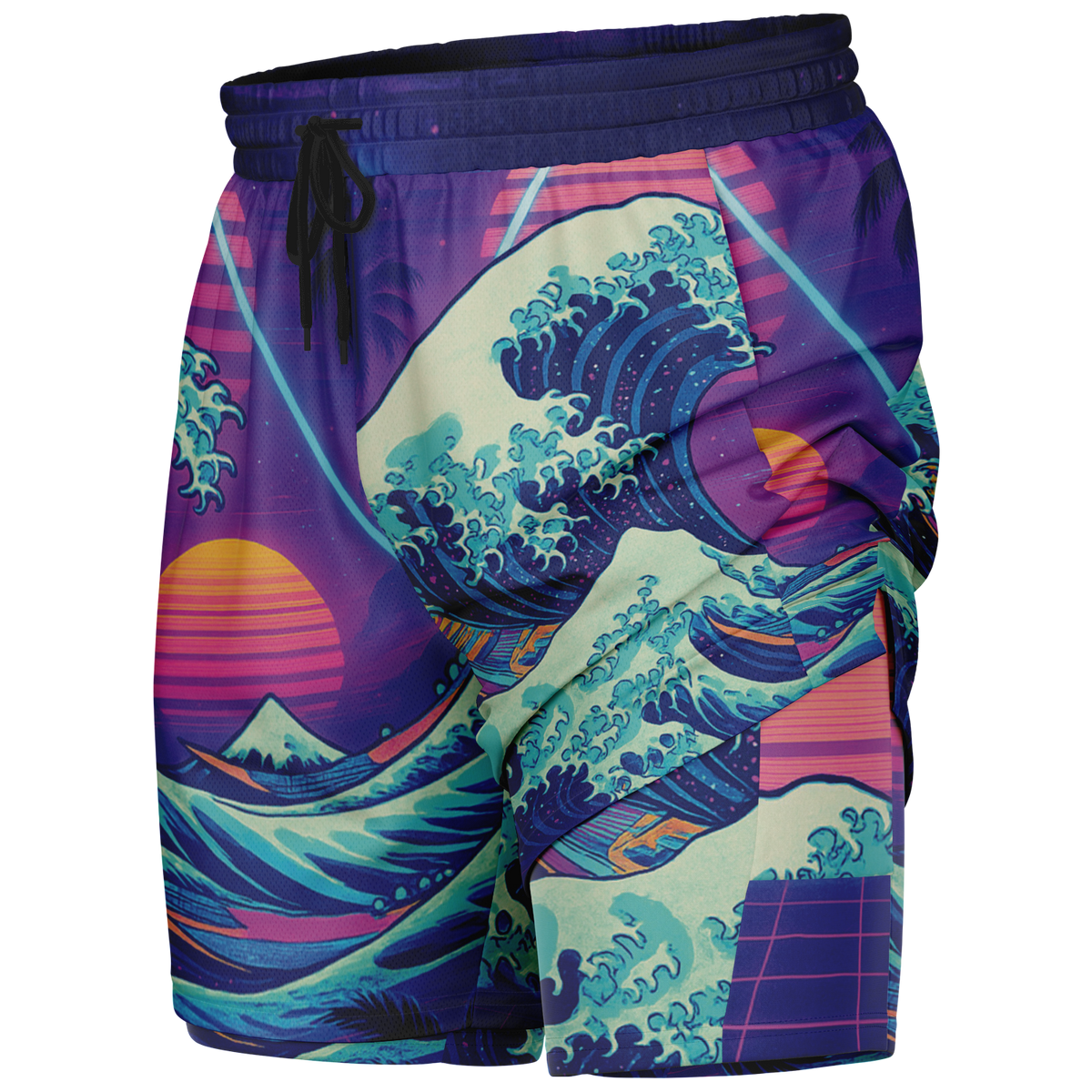 Neonami Men's 2 in 1 Shorts